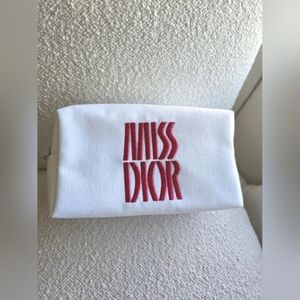 NIB! Miss Dior (Perfume Line) Cosmetic Pouch, White